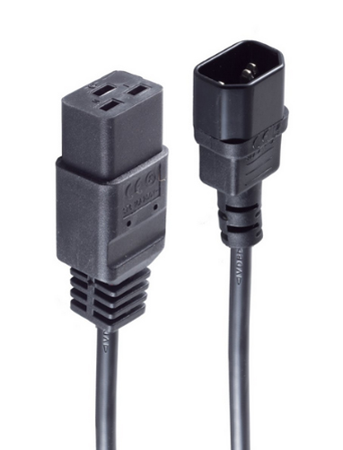 shiverpeaks netvoedingskabel verlenging C14-C19, 1,8 meter