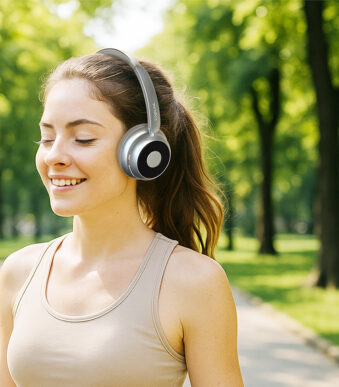 LogiLink BT 6.0 Headset AuraSolo, bluetooth, zilver