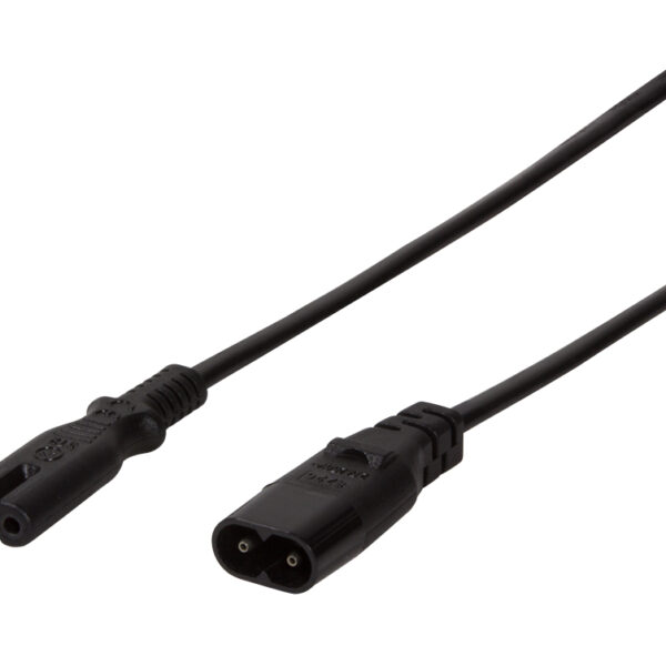 LogiLink verlengkabel koude apparaten C8-C7 2 meter zwart