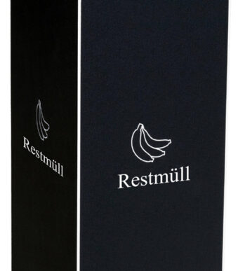 PAPERFLOW Afvalbak voor restafval, wit, 60 liter