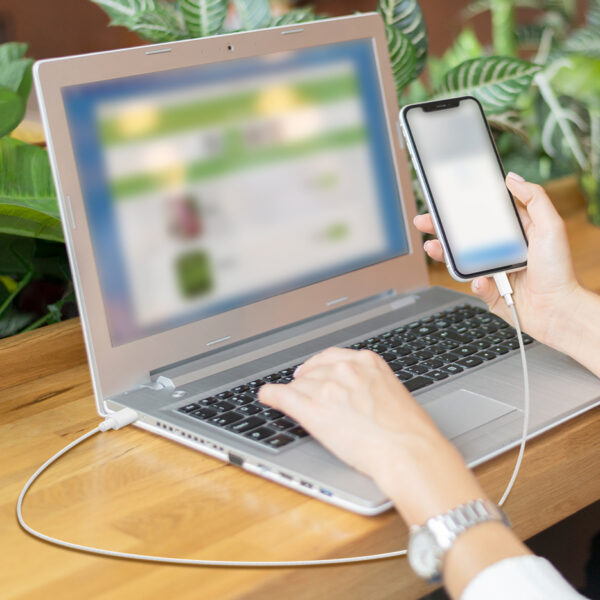 LogiLink USB 2.0 kabel, USB-A naar USB-C stekker, 0,5 m, wit