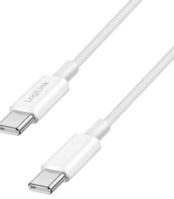 LogiLink USB 2.0 Kabel, USB-C naar USB-C, 0,5 m, wit