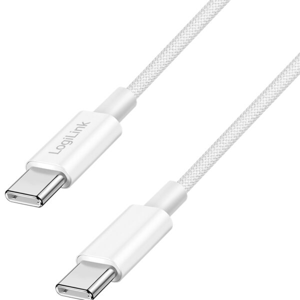 LogiLink USB 2.0 Kabel, USB-C naar USB-C, 0,5 m, wit