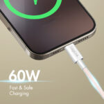 LogiLink USB 2.0 kabel, USB-C naar USB-C stekker, 0,5 m, roze