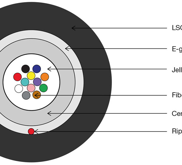 DIGITUS glasvezel installatiekabel A/I-DQ (ZN)BH 12E9, 100 meter