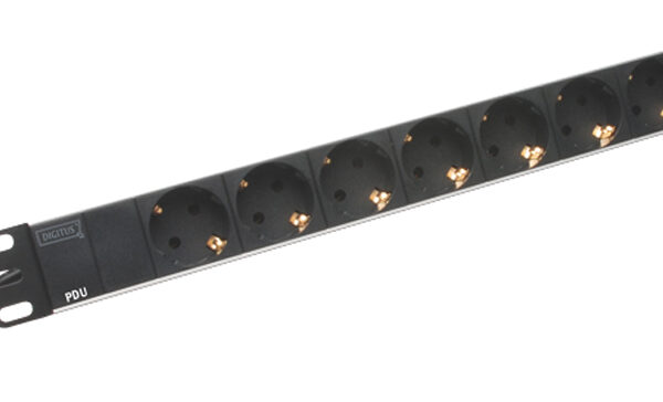 DIGITUS 19 inch stekkerdoos 8-voudig 1HE zonder schakelaar