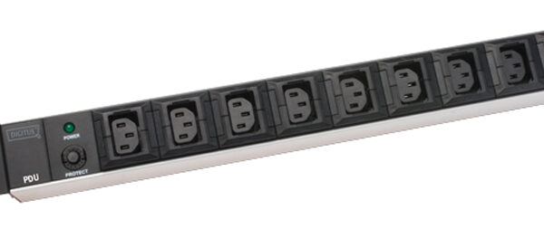 DIGITUS 19" stekkerdoos 10-voudig met overspanningsbeveiliging