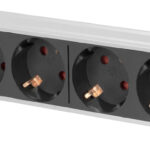 DIGITUS 10 inch stekkerdoos 4-voudig met aluminium profiel