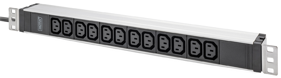 DIGITUS 19" stekkerdoos koudtoestel 12-voudig 1HE