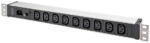 DIGITUS 19 inch stekkerdoos 9-voudig 1HE rack