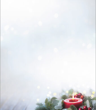 Sigel Kerstmotiefpapier 'Candlelight Cheer', A4