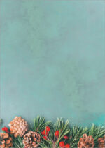 Sigel kerstmotiefpapier 'Green Christmas', A4, 90 g/m²