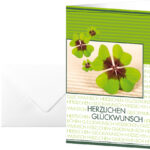 Felicitatiekaart 'Geluk', 115 x 170 mm