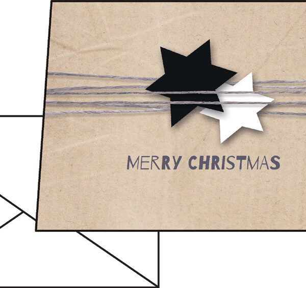 Sigel kerstkaarten 'Christmas Wrapping', A6 formaat, 220g