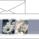 Rouwkaart 'Medeleven', lang formaat