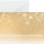 Sigel kerstkaart 'Golden Christmas Night', DIN lang formaat