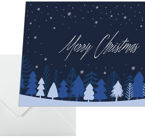 Sigel kerstkaart 'Snowflake Serenity', A6 liggend (A5)