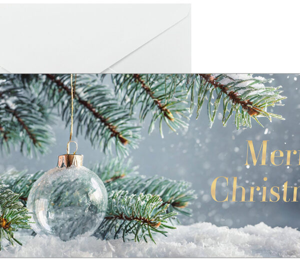 Sigel kerstkaart 'Snow Idyll', DIN lang formaat