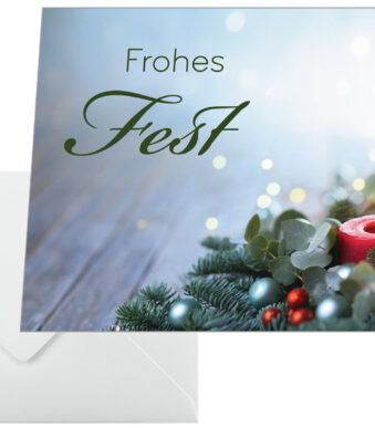 Sigel kerstkaart 'Candlelight Cheer', A6 liggend (A5)