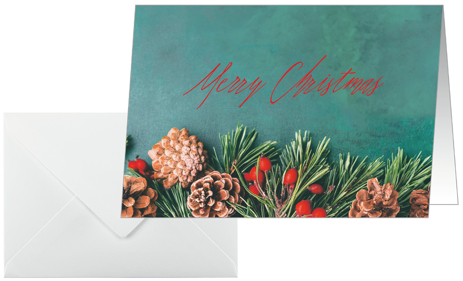 Sigel kerstkaart 'Green Christmas', A6 liggend (A5) Sigel kerstkaart 'Green Christmas', A6 liggend (A5)