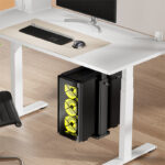 LogiLink PC-houder voor montage onder bureau of aan wand, zwart