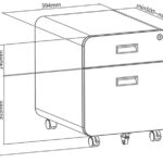 LogiLink ladeblok op wielen, 2 laden, zwart