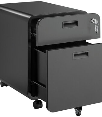 LogiLink ladeblok op wielen, 2 laden, zwart