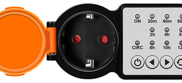 LogiLink Mechanische Tijdschakelaar Outdoor, IP44, zwart