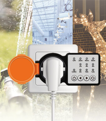 LogiLink Mechanische Tijdschakelaar Outdoor, IP44, zwart