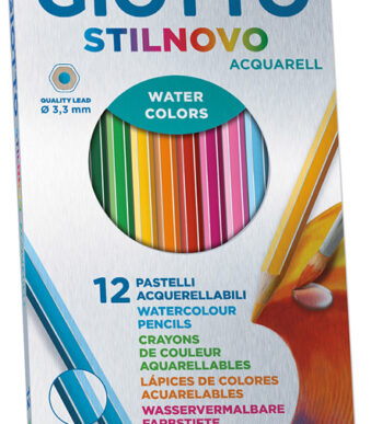 GIOTTO STILNOVO ACQUARELL aquarel kleurpotloden, 12 stuks