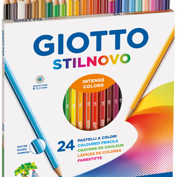 GIOTTO STILNOVO kleurpotloden zeskant, etui 24 stuks