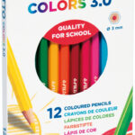 GIOTTO Colors 3.0 kleurpotloden, zeskant, 12 stuks in kartonnen etui