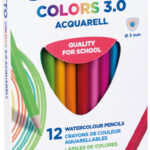 GIOTTO Colors 3.0 aquarel kleurpotloden, 12 stuks