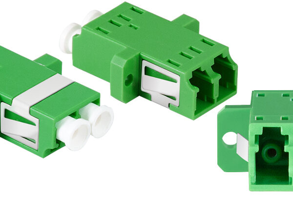 LogiLink glasvezelkoppeling, 2x LC Duplex, met flens, groen