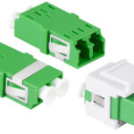 LogiLink glasvezelkoppeling-set, 2x LC duplex, zonder flens, groen