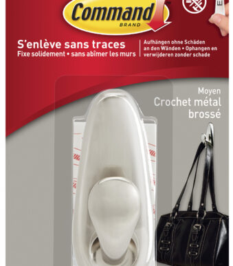 3M Command metalen haak Classic maat M zilver
