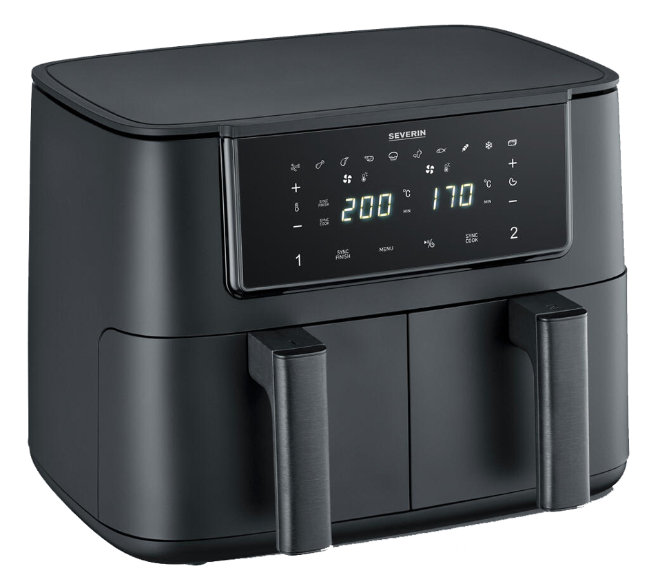 SEVERIN Dubbele Heteluchtfriteuse FR 2463, 2 x 4 Liter SEVERIN Dubbele Heteluchtfriteuse FR 2463, 2 x 4 Liter