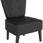 PAPERFLOW bezoekersstoel Brighton, kunstleder, zwart