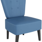 PAPERFLOW bezoekersstoel Brighton, kunstleder, blauw