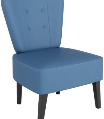 PAPERFLOW bezoekersstoel Brighton, kunstleder, blauw