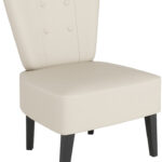 PAPERFLOW bezoekersstoel Brighton, kunstleder, ivoorkleurig