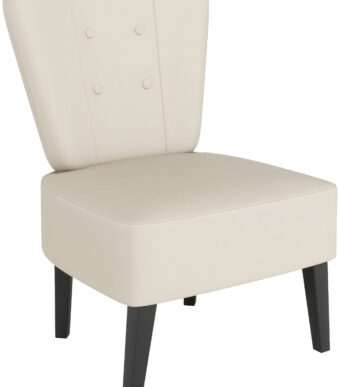 PAPERFLOW bezoekersstoel Brighton, kunstleder, ivoorkleurig