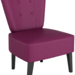 PAPERFLOW bezoekersstoel Brighton, kunstleder, paars