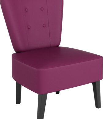 PAPERFLOW bezoekersstoel Brighton, kunstleder, paars