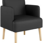 PAPERFLOW bezoekersstoel Brooks, kunstleer, zwart