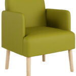 PAPERFLOW bezoekersstoel Brooks, kunstleer, groen