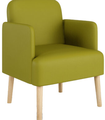 PAPERFLOW bezoekersstoel Brooks, kunstleer, groen