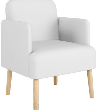 PAPERFLOW bezoekersstoel Brooks, kunstleder, wit