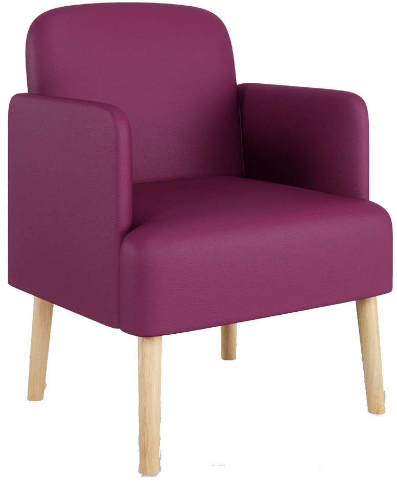 PAPERFLOW bezoekersstoel Brooks, kunstleder, paars PAPERFLOW bezoekersstoel Brooks, kunstleder, paars