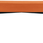 Kunstlederen zitbank GAIA, formaat groot, oranje.